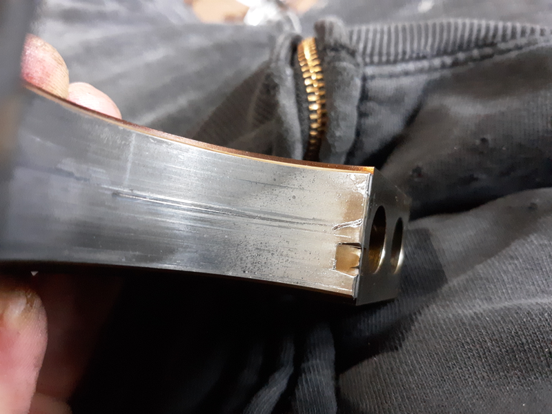 Theres a fragment still embedded in the bearing